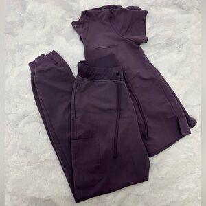 Purple mandala scrub set